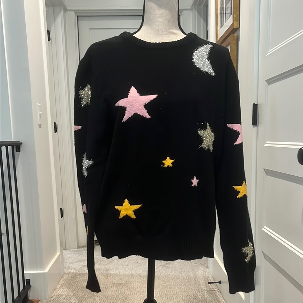 White Birch Moon & Stars Sweater